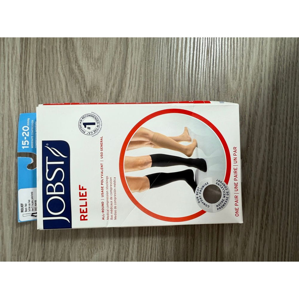 Women's JOBST Relief Compression Stockings Black Beige